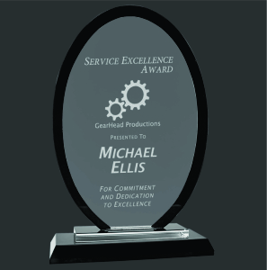 Black/Gold Royal Impress Acrylic