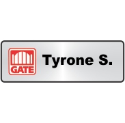 3x1 Metal Name Tag
