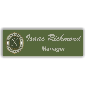 3x1  Plastic Name Tag
