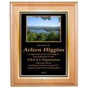 Genuine Red Alder Plaque