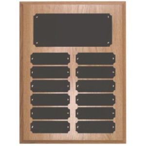 Perpetual Oak Finish Plaque